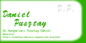 daniel pusztay business card